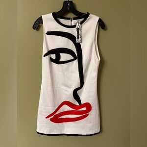 Alice & Olivia Koketit Clyde Aline Mini Shift Dress Sz 8 Sleeveless